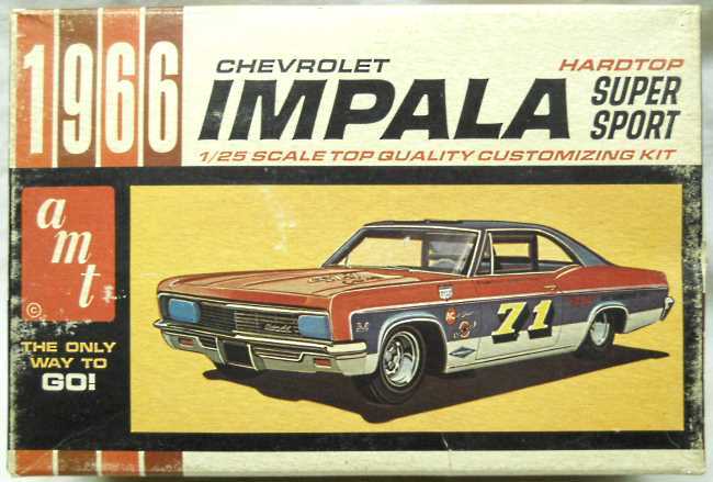 AMT 1/25 1966 Chevrolet Impala Super Sport Hardtop Customizing Kit - (Impala SS), 6726-200 plastic model kit